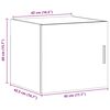 vidaXL Wandkast 45x42,5x40 cm bewerkt hout sonoma eikenkleurig
