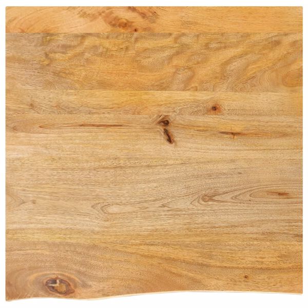 vidaXL Tafelblad met natuurlijke rand 80x80x3,8 cm massief mangohout