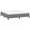 vidaXL Bedframe zonder matras stof donkergrijs 180x200 cm