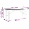 vidaXL Salontafel Bruin 110 x 50 x 43 cm Bamboe