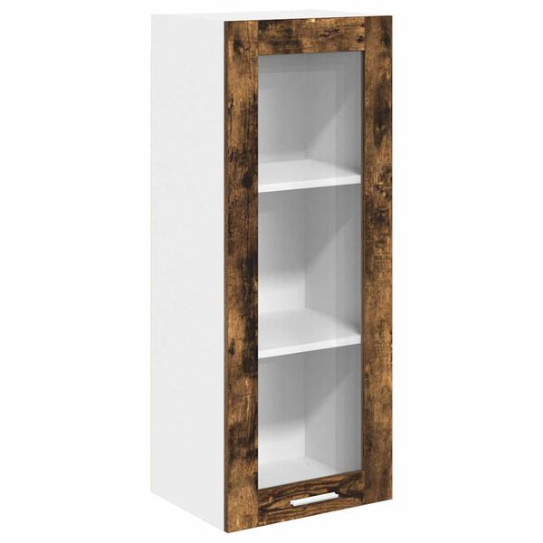vidaXL Hangkast met opslag Gerookt eiken 40 x 31 x 100 cm Bewerkt hout