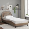 vidaXL Bedframe "Viana" met LED zonder matras cappuccino 90x190 cm