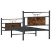 vidaXL Bedframe zonder matras hout gerookt eikenkleurig 90x190 cm