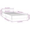 vidaXL Bedframe met hoofdeinde zonder matras 90x200 cm wit
