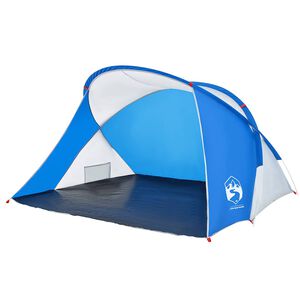 vidaXL Strandtent 2-persoons pop-up waterdicht azuurblauw