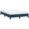 vidaXL Bedframe zonder matras 120x190 cm fluweel donkerblauw