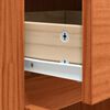 vidaXL Dressoir met lade Wasbruin 110 x 34 x 75 cm Massief grenenhout