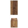 vidaXL Tv-meubelset Wandgemonteerd 4 pcs Oud Hout Bewerkt hout