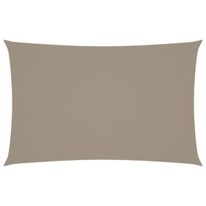 vidaXL Zonnescherm rechthoekig 2,5x5 m oxford stof taupe