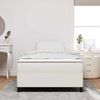 vidaXL Boxspringbed Cr&egrave;me 120 x 190 cm Katoen Stof