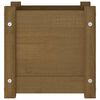 vidaXL Plantenbak 31x31x31 cm massief grenenhout honingbruin