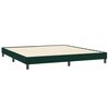 vidaXL Boxspring met matras fluweel donkergroen 180x220 cm