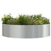 vidaXL Plantenring Zilver 80 x 80 x 20 cm Gegalvaniseerd staal