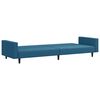 vidaXL 2-delige Loungeset fluweel blauw