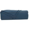 vidaXL Gooi Deken Marineblauw 210 x 140 cm Fleece