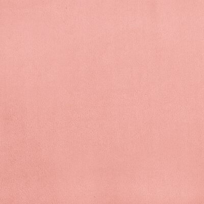 vidaXL Pocketveringmatras 120x190x20 cm fluweel roze