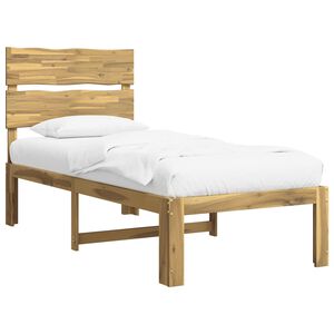 vidaXL Eenpersoonsbed met hoofdbord ROSTOCK Wit 75 x 190 cm