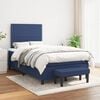 vidaXL Boxspring met matras stof blauw 120x190 cm
