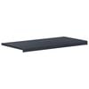 vidaXL Raamsokkel Antraciet met houten nerf 100 x 40 x 4,5 cm PVC