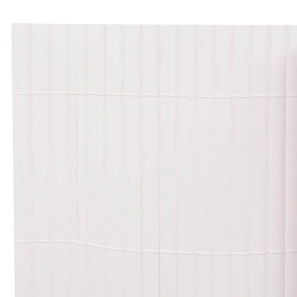 vidaXL Tuinafscheiding dubbelzijdig 90x500 cm wit