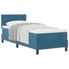 vidaXL Boxspringbed met matras Donkerblauw 80 x 200 cm Fluweel