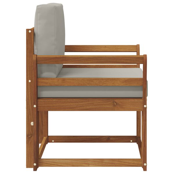 vidaXL Tuinbank Massief Acaciahout en Polyester