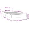 vidaXL Bedframe zonder matras 90x200 cm fluweel donkergrijs