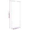 vidaXL Balkonscherm 80x240 cm oxford stof bruin