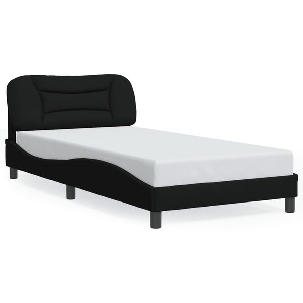 vidaXL Bedframe zonder matras "Hvar" 100x200 cm stof zwart