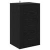 vidaXL Dressoir Zwart Eiken 40 x 33 x 70 cm Bewerkt hout