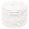 vidaXL Multifunctioneel gebruikstouw 14 mm 100 m Wit PP