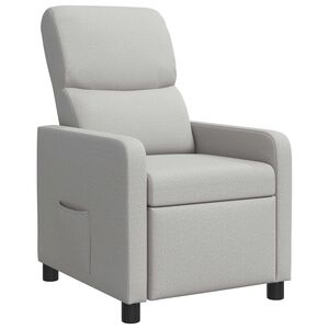 vidaXL Relaxfauteuil Wolkengrijs Polyester