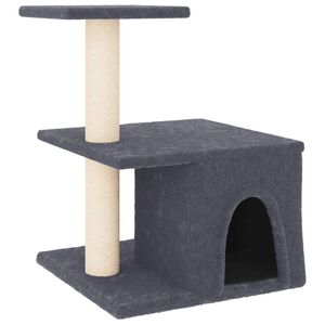 vidaXL Kattenmeubel met sisal krabpalen 48 cm donkergrijs