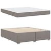 vidaXL Bedframe met matras Taupe 180 x 200 cm Stof