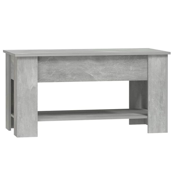 vidaXL Salontafel 101x49x52 cm bewerkt hout betongrijs