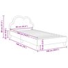 vidaXL Bedframe voor kinderen met hoofdbord Zwart 90 x 190 cm PU