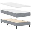 vidaXL Boxspringbed met matras Lichtgrijs 80 x 200 cm Stof