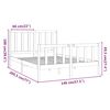 vidaXL Bedframe zonder matras massief grenenhout 140x190 cm