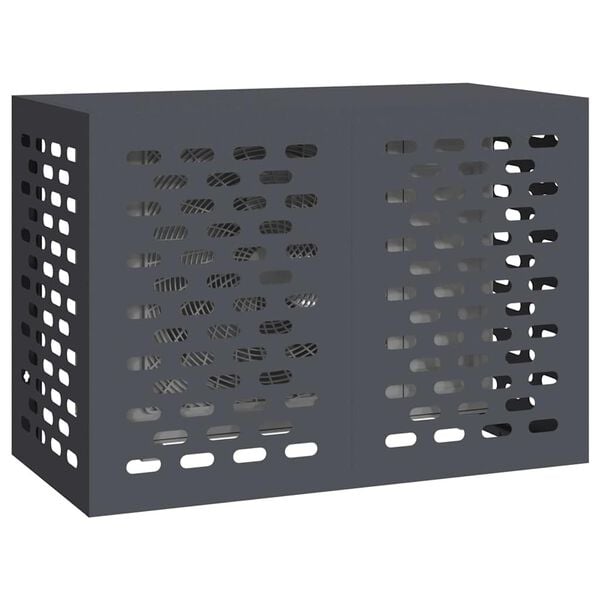 vidaXL Airconditioner hoes Antraciet 100 x 50 x 70 cm Staal