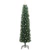 vidaXL Kunstkerstboom Groen 240 cm PVC en Staal en Kunststof