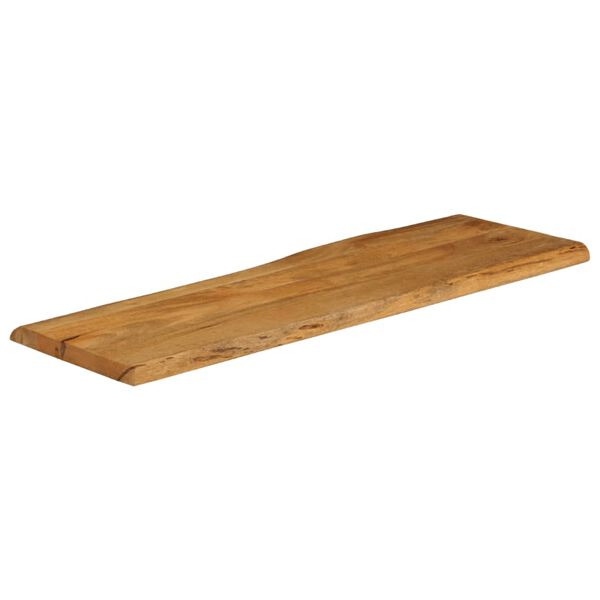 vidaXL Tafelblad met natuurlijke rand 120x40x2,5 cm massief mangohout