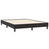 vidaXL Boxspring met matras en LED fluweel zwart 160x210 cm