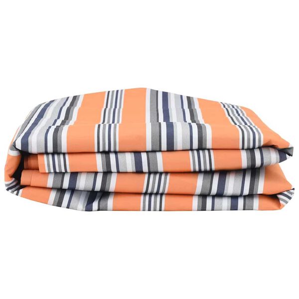 vidaXL Zonnescherm Vervangingen Blauw en Oranje 1000 x 160 cm