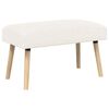 vidaXL Bank Effen Cr&egrave;mekleurig 80 x 40 x 46 cm Boucl&eacute;