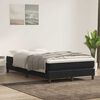 vidaXL Boxspring met matras fluweel zwart 120x220 cm