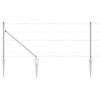 vidaXL Gecombineerd draadhek met spikes 25 x 0,8 m (B x H)