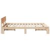 vidaXL Bedframe met hoofdeinde Naturel 140 x 190 cm Massief grenenhout