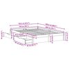 vidaXL Bedframe met lade Wasbruin 160 x 200 cm Massief Vurenhout