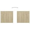 vidaXL Dressoir 160x36x75 cm bewerkt hout sonoma eikenkleurig