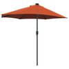 vidaXL Tuinparasol Terracotta 294 x 150 x 223 cm Polyester en staal